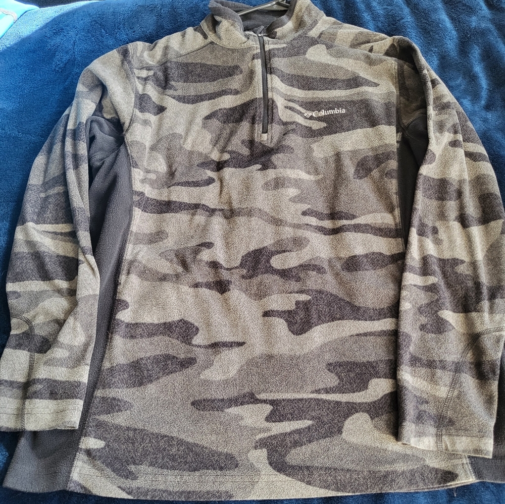 Columbia fleece half zip men's large